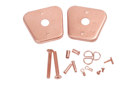 copper metal plated part