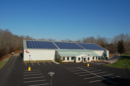 solar panels ESI manufacturing facility