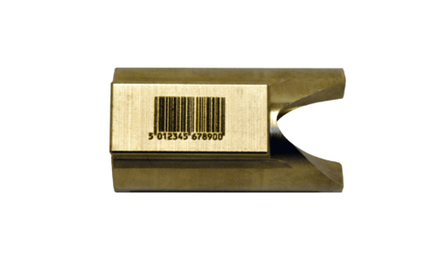 bar code-aluminum bronze-laser marking