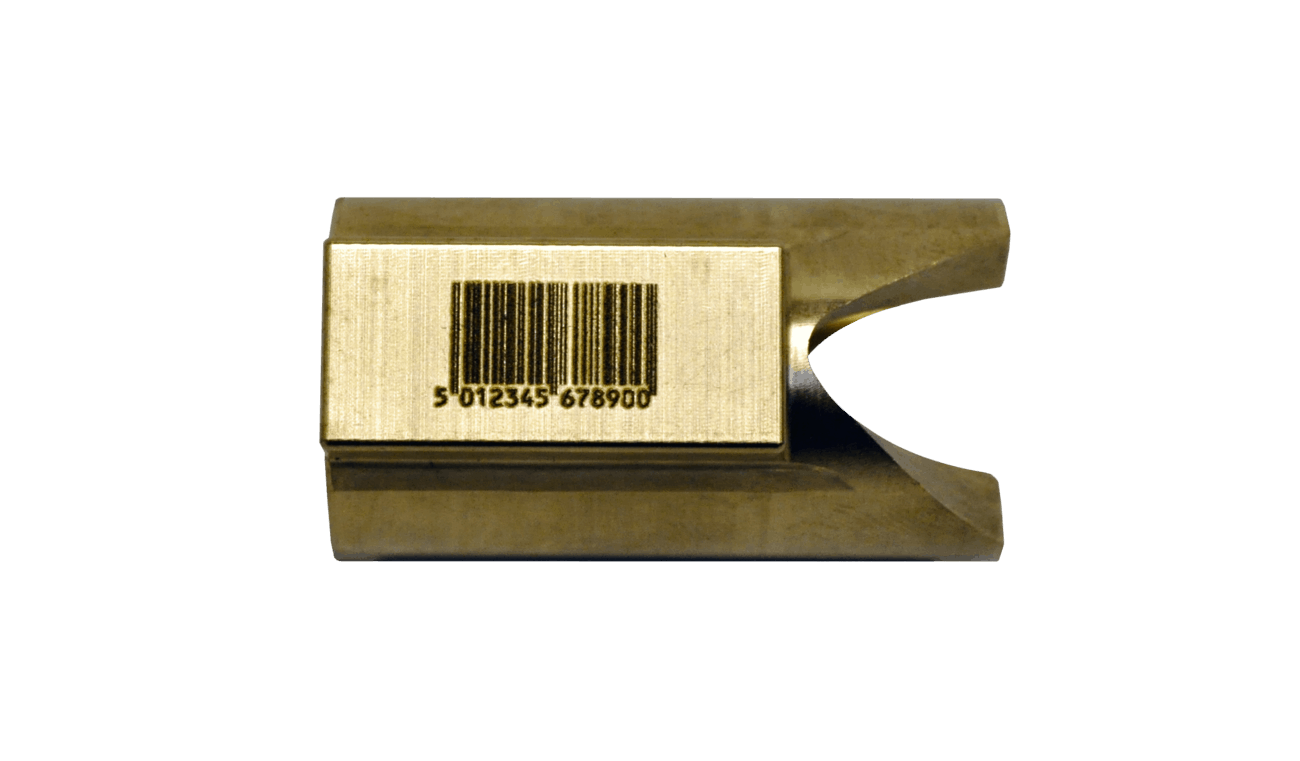 bar code-aluminum bronze-laser marking
