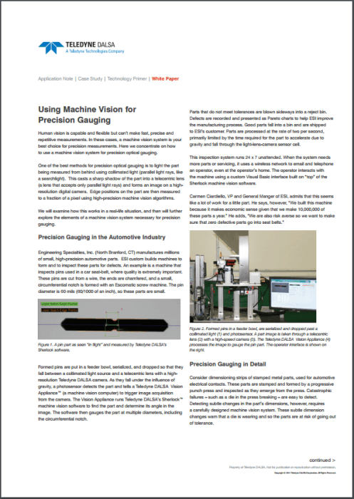 Precision Gauging